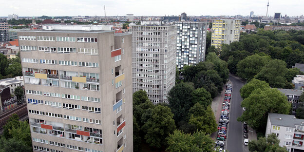 Blick auf das Hansaviertel in Berlin Blick auf das Hansaviertel in Berlin
