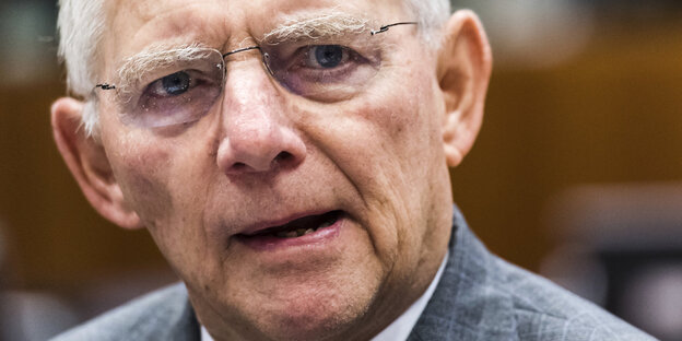 Finanzminister Wolfgang Schäuble Finanzminister Wolfgang Schäuble