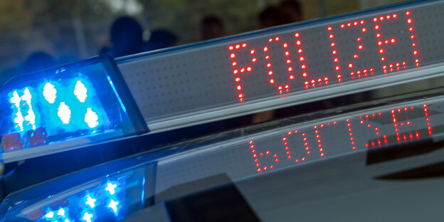Ein Polizeiauto Ein Polizeiauto
