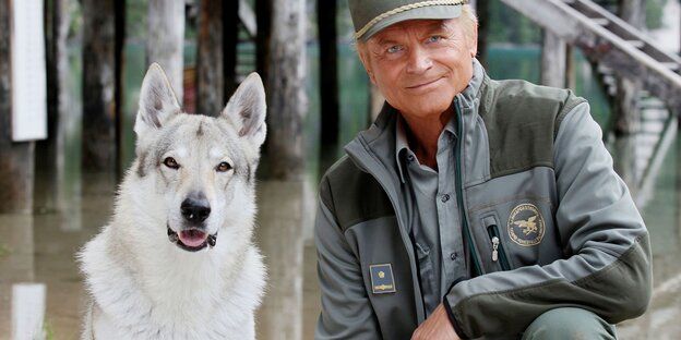 Ein Hund und ein Mann, Terence Hill Ein Hund und ein Mann, Terence Hill