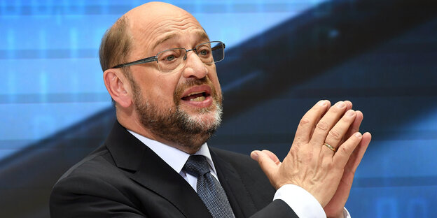 Martin Schulz, der Spitzen-Kandidat von der SPD Martin Schulz, der Spitzen-Kandidat von der SPD