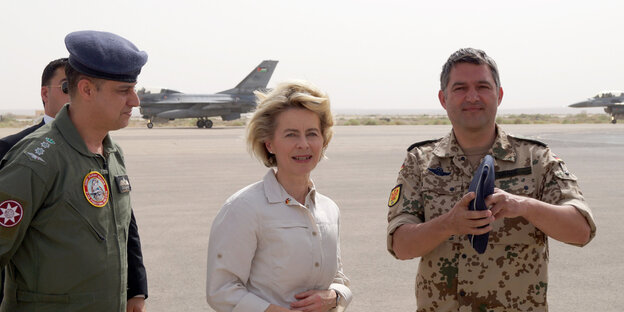 von der Leyen in al-Asrak von der Leyen in al-Asrak