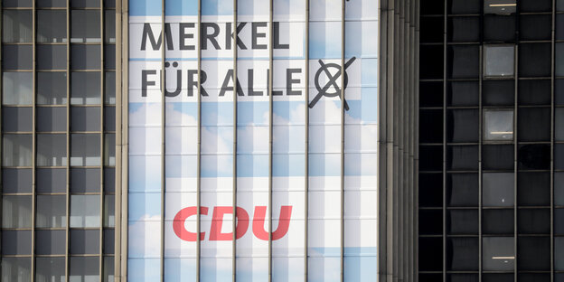 CDU-Wahlwerbung "Merkel für alle" CDU-Wahlwerbung "Merkel für alle"