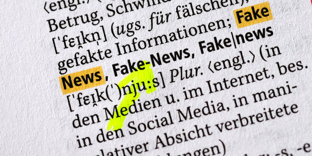 Erklärung des Begriffs „Fake News" im neuen Duden Erklärung des Begriffs „Fake News" im neuen Duden