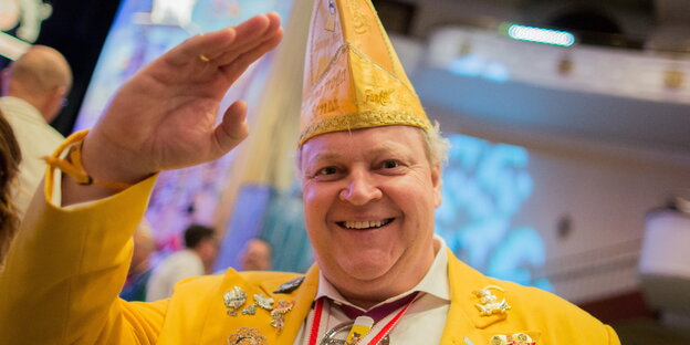 Solarworld-Vorstandsvorsitzender Frank Asbeck bei einer Karnevalssitzung Solarworld-Vorstandsvorsitzender Frank Asbeck bei einer Karnevalssitzung