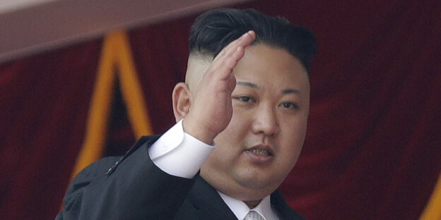 Der norkoreanische Staatsführer Kim Il Un Der norkoreanische Staatsführer Kim Il Un