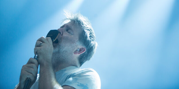 James Murphy am Mikro James Murphy am Mikro