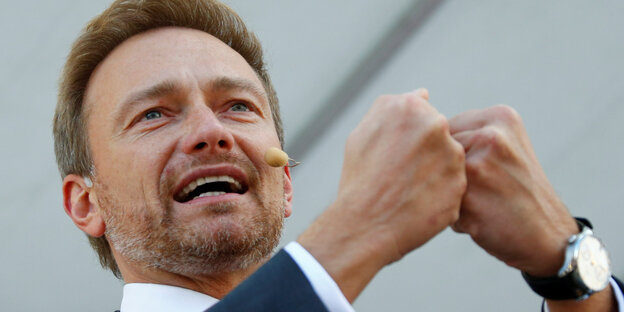 Christian Lindner gestikulierend Christian Lindner gestikulierend