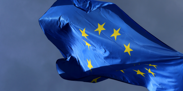 Eine EU-Fahne Eine EU-Fahne