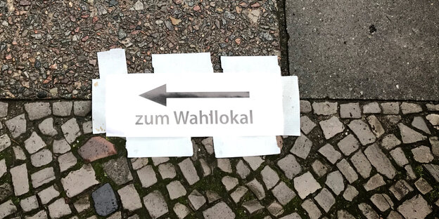 Hinweis zum Wahllokal Hinweis zum Wahllokal