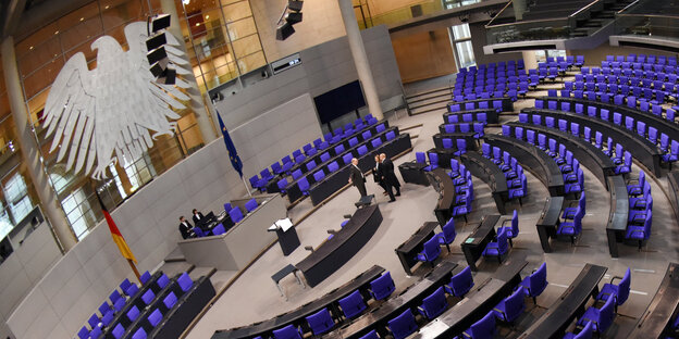 Der Saal des Bundestags Der Saal des Bundestags