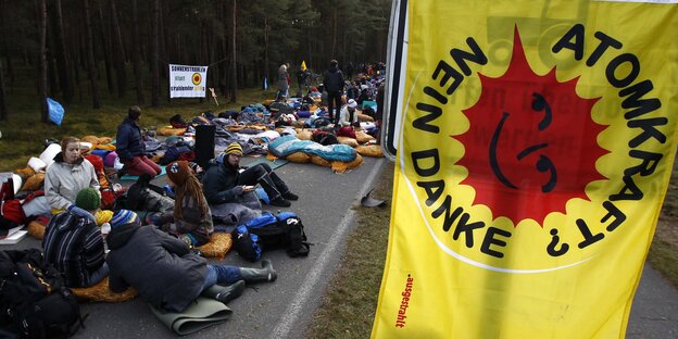 Demonstration bei Gorleben