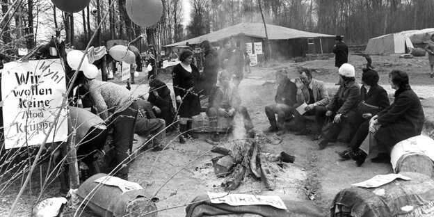 Protestcamp in Wyhl Protestcamp in Wyhl