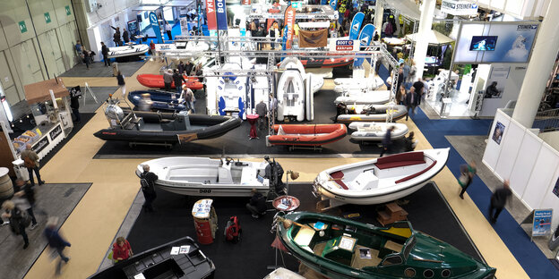Boote auf der Hanseboot Boote auf der Hanseboot