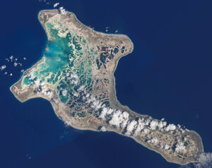 eine Insel von oben eine Insel von oben