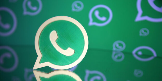 Das Logo von WhatsApp Das Logo von WhatsApp