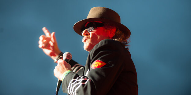 Udo Lindenberg bei einem Konzert Udo Lindenberg bei einem Konzert