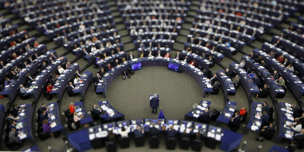 Blick auf das EU-Parlament Blick auf das EU-Parlament