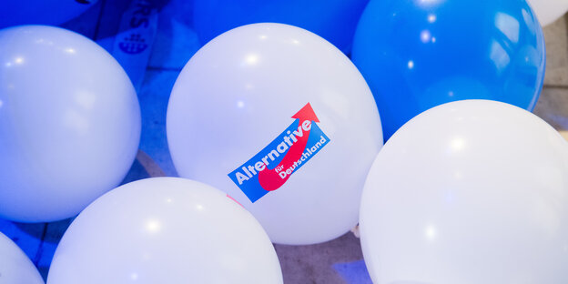 Werbeballons der AfD Werbeballons der AfD