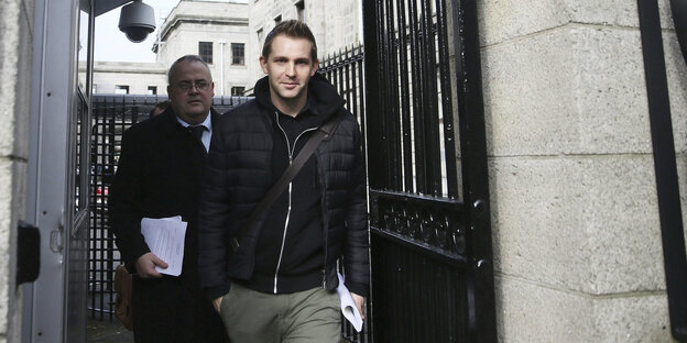 Max Schrems in Dublin, Irland. Max Schrems in Dublin, Irland.