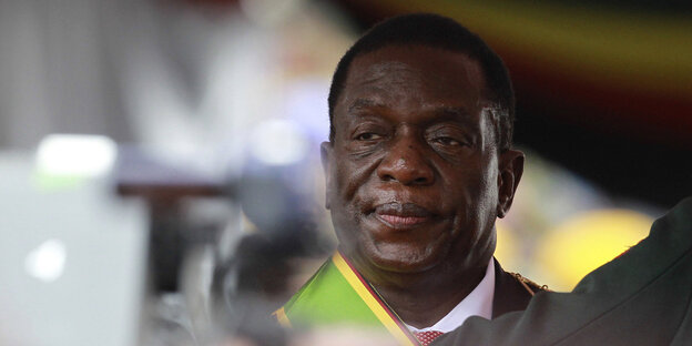 Porträt Emmerson Mnangagwa Porträt Emmerson Mnangagwa