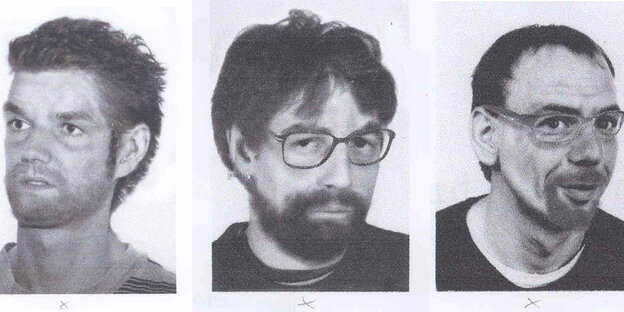 Die Fahnungsfotos von Bernhard Heidbreder, Thomas Walter, Peter Kraut Die Fahnungsfotos von Bernhard Heidbreder, Thomas Walter, Peter Kraut