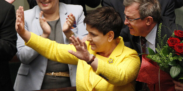 Beata Szydło, ehemalige Ministerpräsidentin von Polen Beata Szydło, ehemalige Ministerpräsidentin von Polen