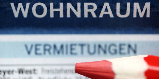 Eine Wohungsanzeige Eine Wohungsanzeige