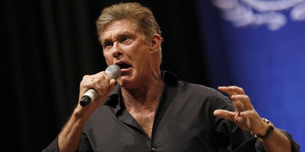 Porträt David Hasselhoff Porträt David Hasselhoff