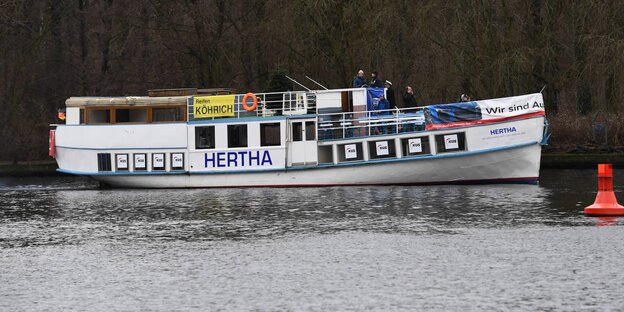 Das Schiff "Hertha" Das Schiff "Hertha"