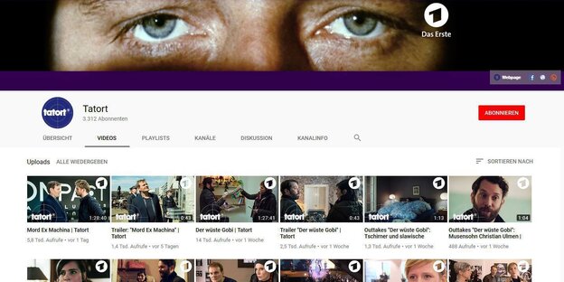 Mehrere Videovorschauen auf einem Bildschirm Mehrere Videovorschauen auf einem Bildschirm