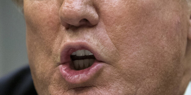 Der Mund von Donald Trump Der Mund von Donald Trump