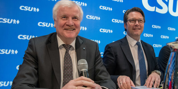 Seehofer und Scheuer Seehofer und Scheuer