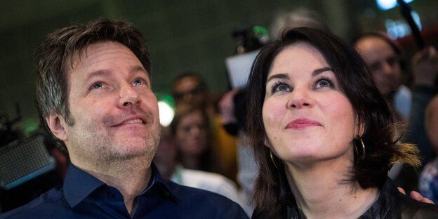 Ein Mann und eine Frau, Robert Habeck und Annalena Baerbock Ein Mann und eine Frau, Robert Habeck und Annalena Baerbock
