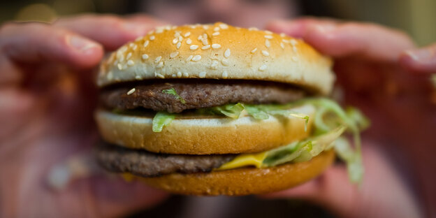 Ein McDonalds Burger Ein McDonalds Burger