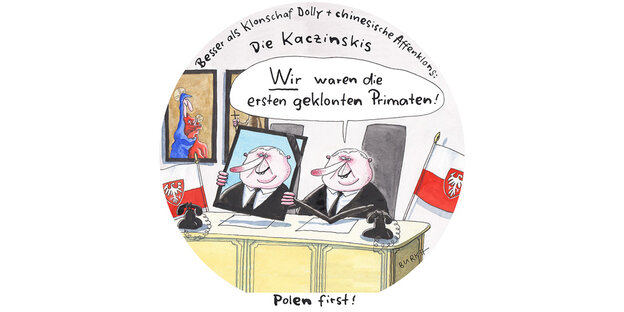 Eine Zeichnung von einem Mann, der an einem Tisch sitzt und ein Selbstporträt hält Eine Zeichnung von einem Mann, der an einem Tisch sitzt und ein Selbstporträt hält
