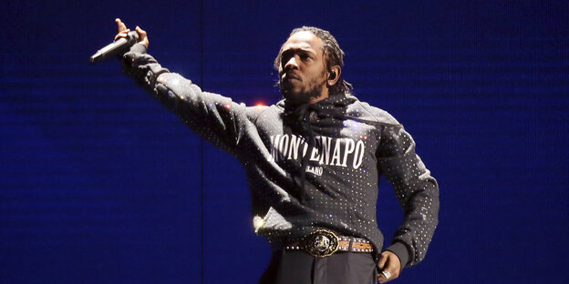 Der Rapper Kendrick Lamar bei den Brit Awards 2018 Der Rapper Kendrick Lamar bei den Brit Awards 2018