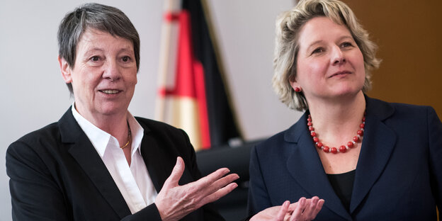 Barbara Hendricks und Svenja Schulze Barbara Hendricks und Svenja Schulze
