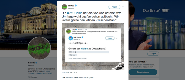 Ein Screenshot von einem Tweet, der einen anderen Tweet zeigt Ein Screenshot von einem Tweet, der einen anderen Tweet zeigt