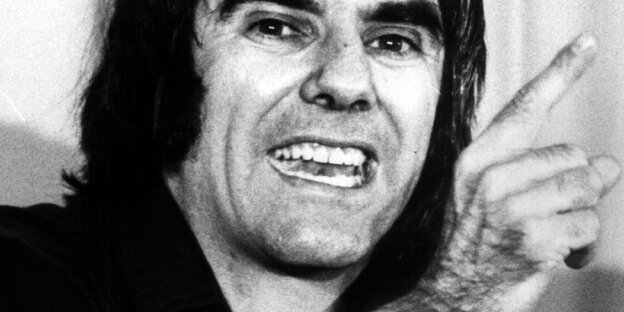 Schwarz-weiß-Foto von Rudi Dutschke Schwarz-weiß-Foto von Rudi Dutschke