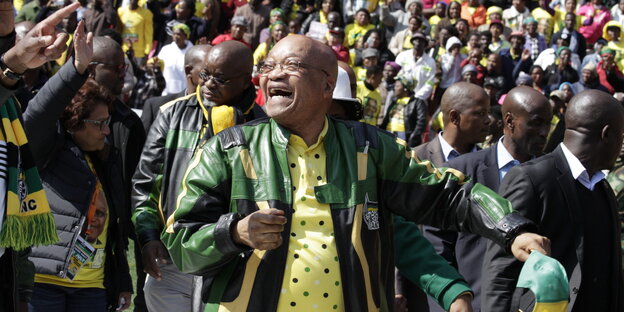 Jacob Zuma lacht Jacob Zuma lacht
