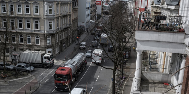 Die Stresemannstraße von oben Die Stresemannstraße von oben