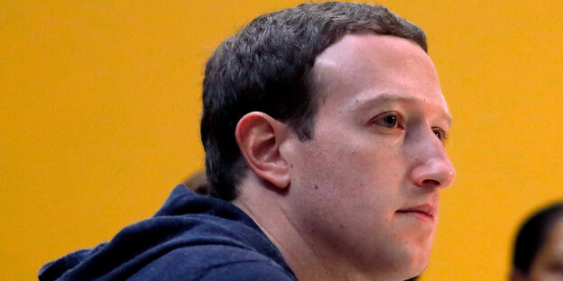 Marc Zuckerberg im Profil Marc Zuckerberg im Profil