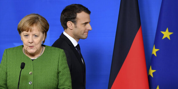 Angela Merkel und Emmanuel Macron Angela Merkel und Emmanuel Macron