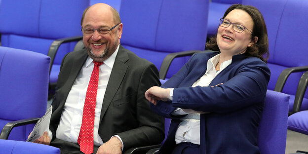 Martin Schulz und Andrea Nahles Martin Schulz und Andrea Nahles