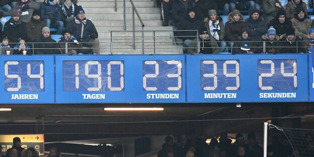 Die Stadionuhr des HSV