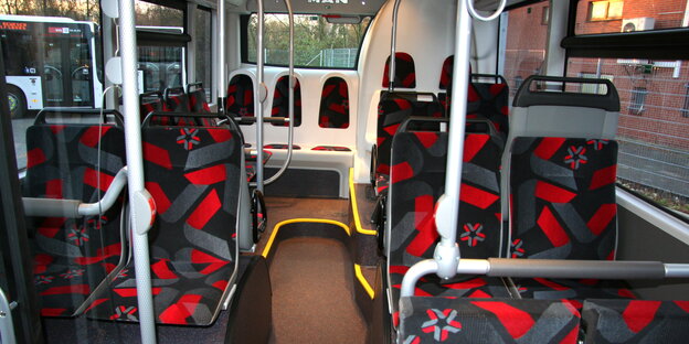 Das Innere eines Wolfsburger Busses Das Innere eines Wolfsburger Busses