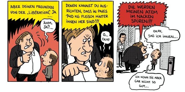 Depardieu regt sich über die Zeitung "Libération" auf Depardieu regt sich über die Zeitung "Libération" auf