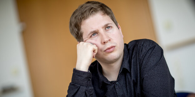 Kevin Kühnert, Bundesvorsitzender der Jusos, der SPD-Nachwuchsorganisation Kevin Kühnert, Bundesvorsitzender der Jusos, der SPD-Nachwuchsorganisation