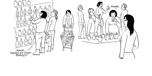 Szene aus einem Comic Szene aus einem Comic